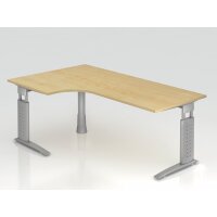 Winkeltisch C-Fuß 200x120cm 90&deg gallery