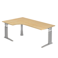 Winkeltisch C-Fuß 200x120cm 90°Ahor