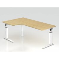 Winkeltisch C-Fuß 200x120cm 90&deg gallery