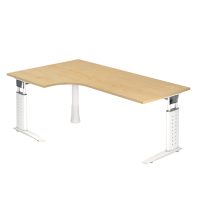Winkeltisch C-Fuß 200x120cm 90°Ahor