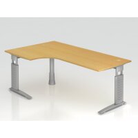 Winkeltisch C-Fuß 200x120cm 90&deg gallery