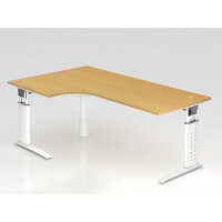 Winkeltisch C-Fuß 200x120cm 90&deg gallery