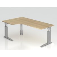 Winkeltisch C-Fuß 200x120cm 90&deg gallery