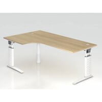 Winkeltisch C-Fuß 200x120cm 90&deg gallery