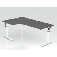 Winkeltisch C-Fuß 200x120cm 90&deg gallery