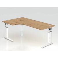 Winkeltisch C-Fuß 200x120cm 90&deg gallery