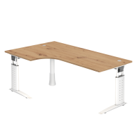 Winkeltisch C-Fuß 200x120cm 90°Aste