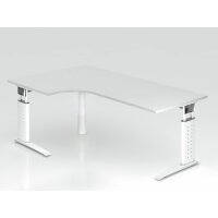 Winkeltisch C-Fuß 200x120cm 90&deg gallery