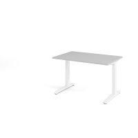 Schreibtisch C-Fuß 120x80cm Grau/W gallery