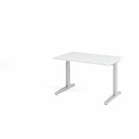 Schreibtisch C-Fuß 120x80cm Wei&sz gallery