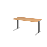 Schreibtisch C-Fuß 160x80cm Buche/GraphitPo
