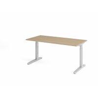 Schreibtisch C-Fuß 160x80cm Eiche/ gallery