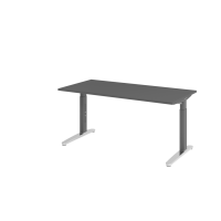 Schreibtisch C-Fuß 160x80cm Graphit/GraphitPo