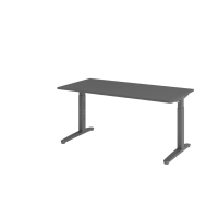 Schreibtisch C-Fuß 160x80cm Graphit/Graphit