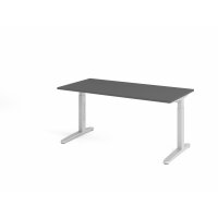 Schreibtisch C-Fuß 160x80cm Graphi gallery