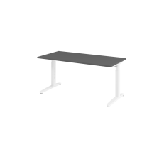 Schreibtisch C-Fuß 160x80cm Graphit/Weiß
