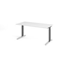 Schreibtisch C-Fuß 160x80cm Wei&sz gallery