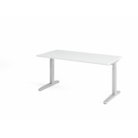 Schreibtisch C-Fuß 160x80cm Wei&sz gallery
