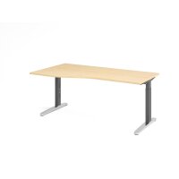 Schreibtisch C-Fuß 180x100/80cm Ah gallery