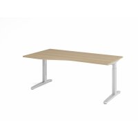 Schreibtisch C-Fuß 180x100/80cm Ei gallery