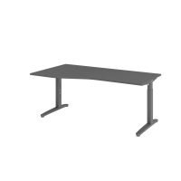 Schreibtisch C-Fuß 180x100/80cm Gr gallery