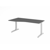 Schreibtisch C-Fuß 180x100/80cm Gr gallery