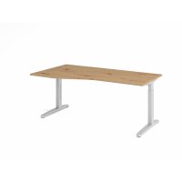 Schreibtisch C-Fuß 180x100/80cm As gallery