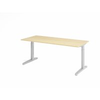 Schreibtisch C-Fuß 180x80cm Ahorn/ gallery