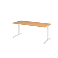 Schreibtisch C-Fuß 180x80cm Buche/Weiß