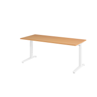 Schreibtisch C-Fuß 180x80cm Buche/Weiß