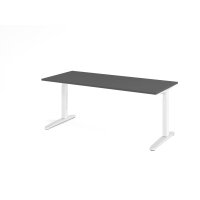Schreibtisch C-Fuß 180x80cm Graphi gallery