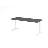 Schreibtisch C-Fuß 180x80cm Graphi gallery