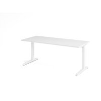 Schreibtisch C-Fuß 180x80cm Wei&sz gallery