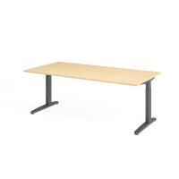 Schreibtisch C-Fuß 200x100cm Ahorn gallery