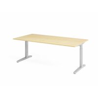 Schreibtisch C-Fuß 200x100cm Ahorn gallery