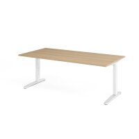 Schreibtisch C-Fuß 200x100cm Eiche gallery