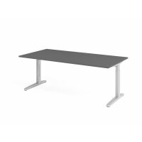 Schreibtisch C-Fuß 200x100cm Graph gallery