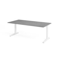 Schreibtisch C-Fuß 200x100cm Nussb gallery