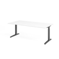 Schreibtisch C-Fuß 200x100cm Wei&s gallery