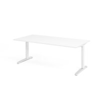 Schreibtisch C-Fuß 200x100cm Wei&s gallery