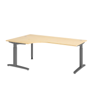 Schreibtisch C-Fuß 200x120cm 90&de gallery