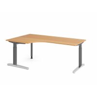 Schreibtisch C-Fuß 200x120cm 90&de gallery