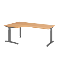 Schreibtisch C-Fuß 200x120cm 90&de gallery