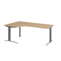 Schreibtisch C-Fuß 200x120cm 90&de gallery