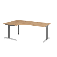 Schreibtisch C-Fuß 200x120cm 90&de gallery