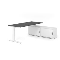 Schreibtischkombi 180x80cm, Graphit/Wei& gallery