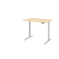 Sitz-Steh-Schreibtisch el.120x80cm Ahorn