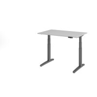 Sitz-Steh-Schreibtisch el.120x80cm Grau/ gallery