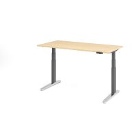 Sitz-Steh-Schreibtisch el.160x80cm Ahorn gallery