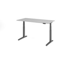 Sitz-Steh-Schreibtisch el.160x80cm Grau/ gallery